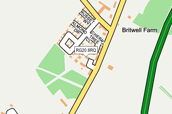 RG20 8RQ map - OS OpenMap – Local (Ordnance Survey)