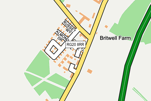 RG20 8RR map - OS OpenMap – Local (Ordnance Survey)