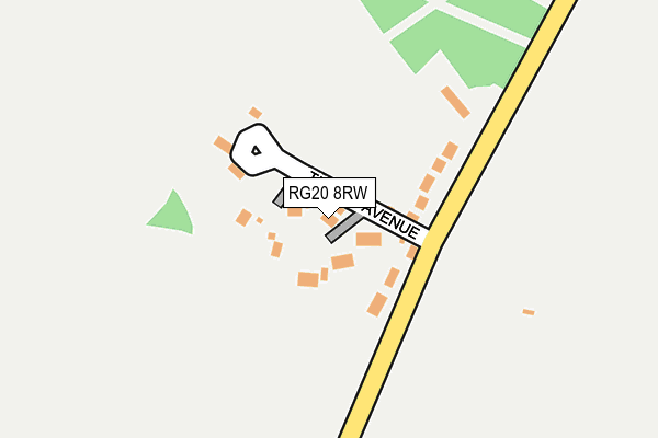 RG20 8RW map - OS OpenMap – Local (Ordnance Survey)