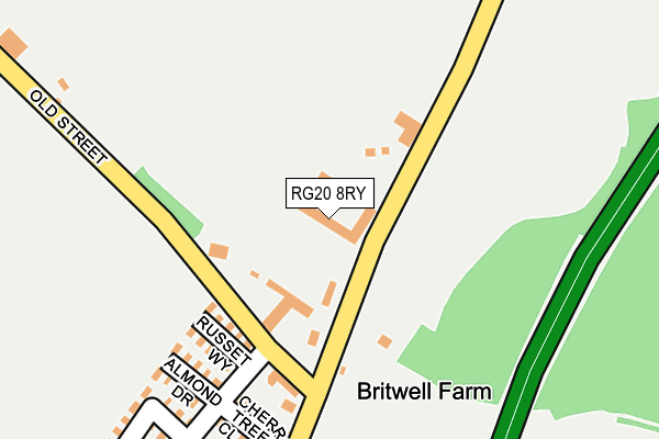 RG20 8RY map - OS OpenMap – Local (Ordnance Survey)