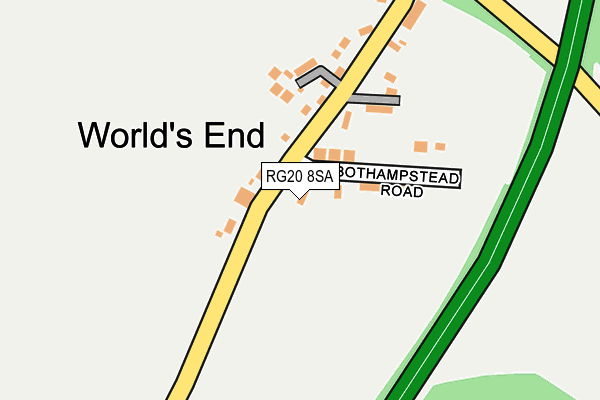 RG20 8SA map - OS OpenMap – Local (Ordnance Survey)