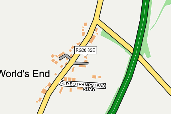 RG20 8SE map - OS OpenMap – Local (Ordnance Survey)