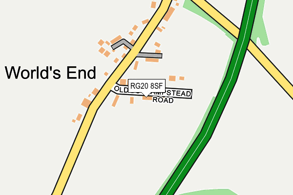RG20 8SF map - OS OpenMap – Local (Ordnance Survey)