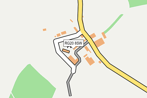 RG20 8SW map - OS OpenMap – Local (Ordnance Survey)