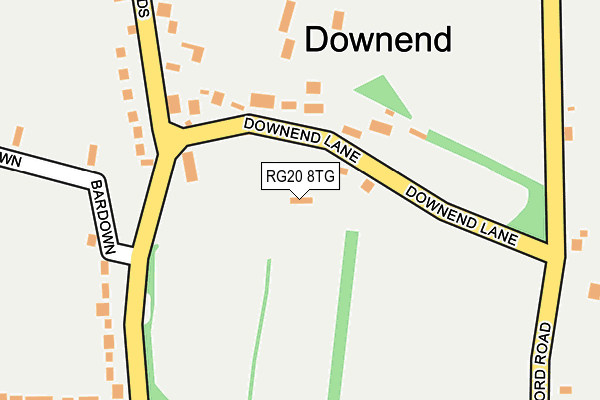 RG20 8TG map - OS OpenMap – Local (Ordnance Survey)