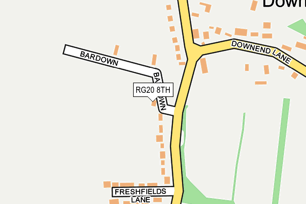 RG20 8TH map - OS OpenMap – Local (Ordnance Survey)