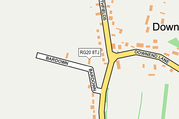 RG20 8TJ map - OS OpenMap – Local (Ordnance Survey)