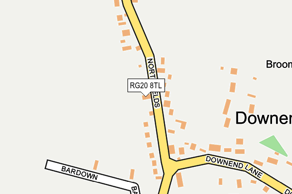 RG20 8TL map - OS OpenMap – Local (Ordnance Survey)