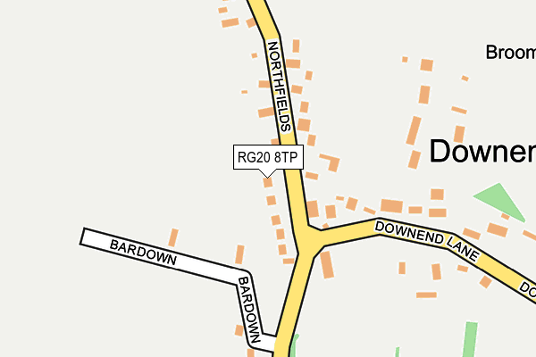 RG20 8TP map - OS OpenMap – Local (Ordnance Survey)