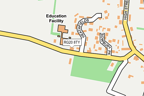 RG20 8TY map - OS OpenMap – Local (Ordnance Survey)