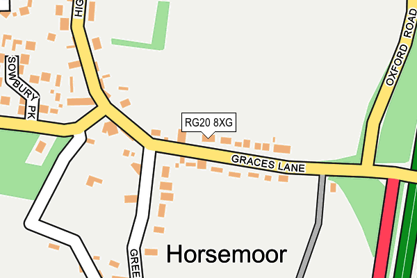 RG20 8XG map - OS OpenMap – Local (Ordnance Survey)