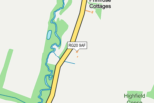 RG20 9AF map - OS OpenMap – Local (Ordnance Survey)