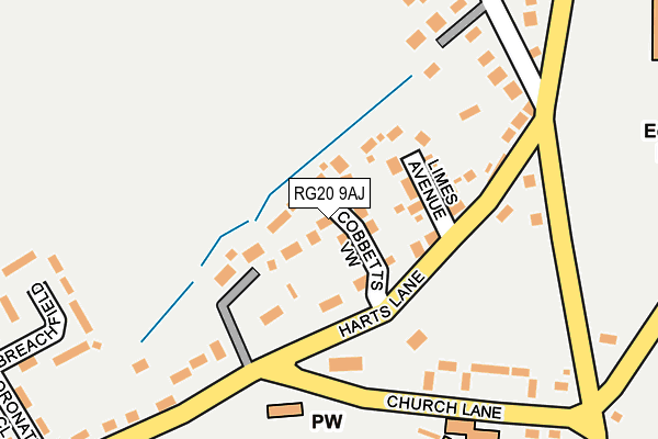 RG20 9AJ map - OS OpenMap – Local (Ordnance Survey)