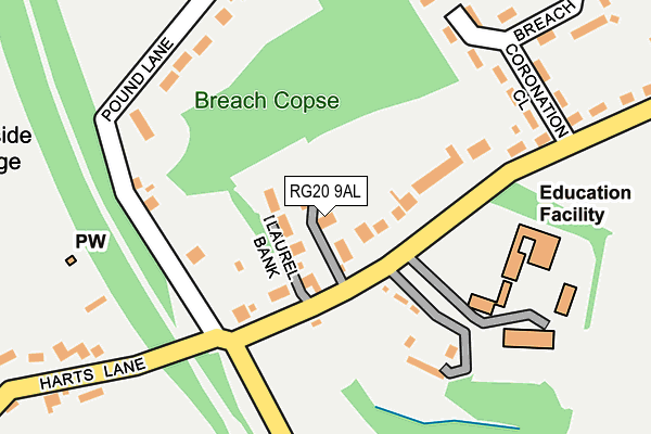 RG20 9AL map - OS OpenMap – Local (Ordnance Survey)