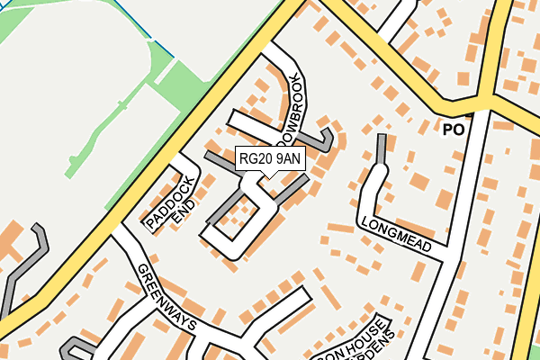 RG20 9AN map - OS OpenMap – Local (Ordnance Survey)