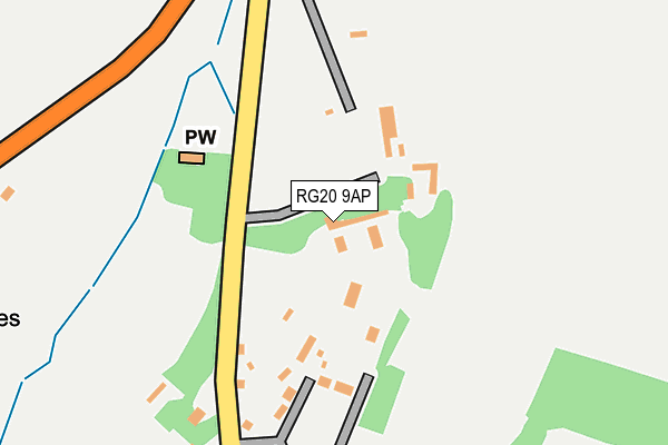 RG20 9AP map - OS OpenMap – Local (Ordnance Survey)