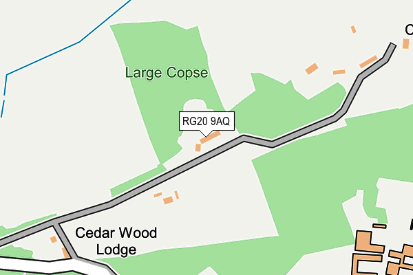 RG20 9AQ map - OS OpenMap – Local (Ordnance Survey)