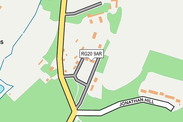 RG20 9AR map - OS OpenMap – Local (Ordnance Survey)