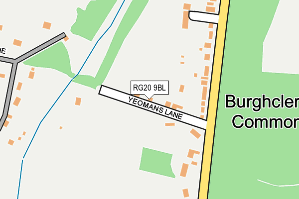 RG20 9BL map - OS OpenMap – Local (Ordnance Survey)