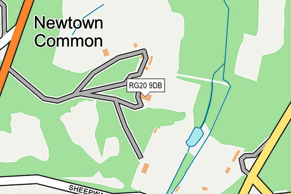 RG20 9DB map - OS OpenMap – Local (Ordnance Survey)