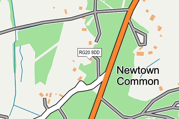 RG20 9DD map - OS OpenMap – Local (Ordnance Survey)