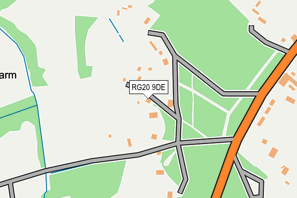 RG20 9DE map - OS OpenMap – Local (Ordnance Survey)