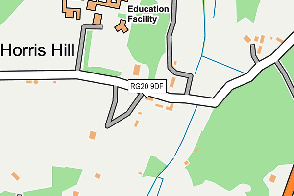 RG20 9DF map - OS OpenMap – Local (Ordnance Survey)