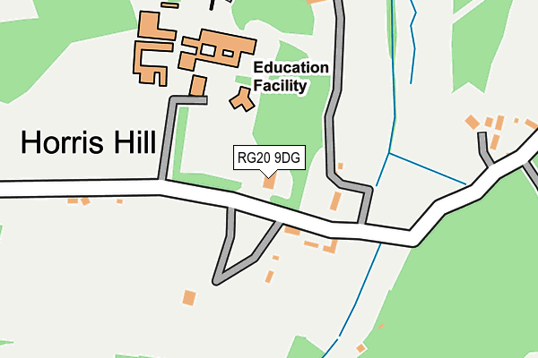 RG20 9DG map - OS OpenMap – Local (Ordnance Survey)