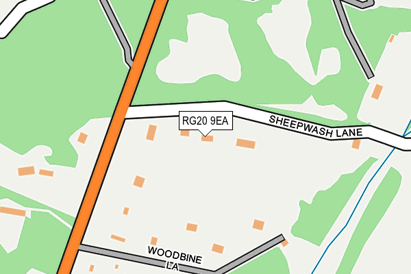 RG20 9EA map - OS OpenMap – Local (Ordnance Survey)
