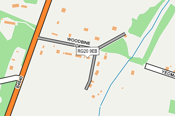 RG20 9EB map - OS OpenMap – Local (Ordnance Survey)
