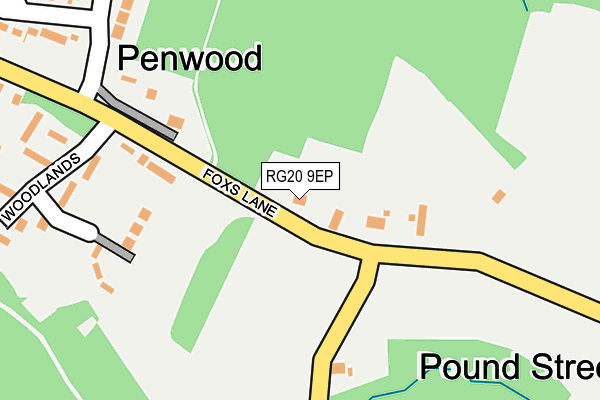 RG20 9EP map - OS OpenMap – Local (Ordnance Survey)