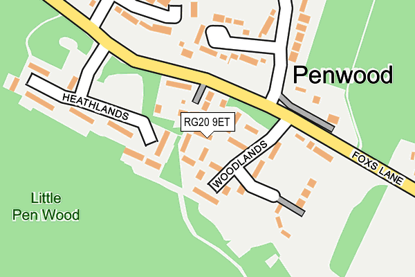 RG20 9ET map - OS OpenMap – Local (Ordnance Survey)