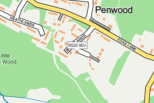 RG20 9EU map - OS OpenMap – Local (Ordnance Survey)