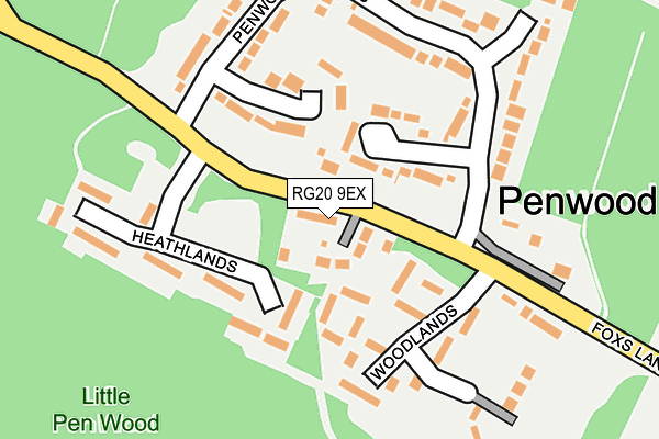 RG20 9EX map - OS OpenMap – Local (Ordnance Survey)