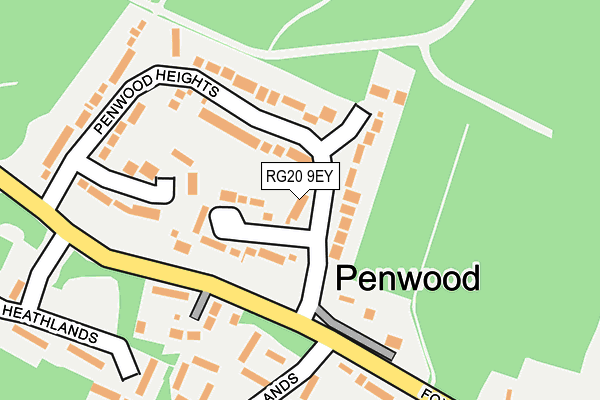 RG20 9EY map - OS OpenMap – Local (Ordnance Survey)