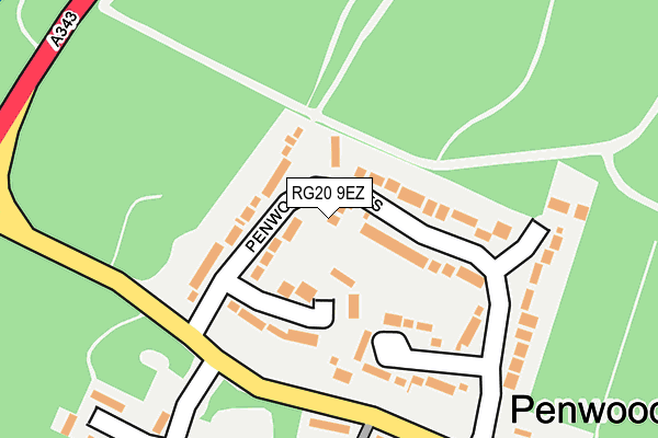 RG20 9EZ map - OS OpenMap – Local (Ordnance Survey)