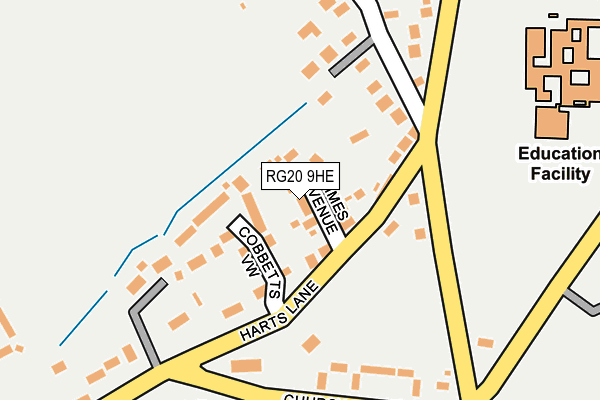 RG20 9HE map - OS OpenMap – Local (Ordnance Survey)