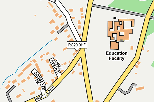 RG20 9HF map - OS OpenMap – Local (Ordnance Survey)