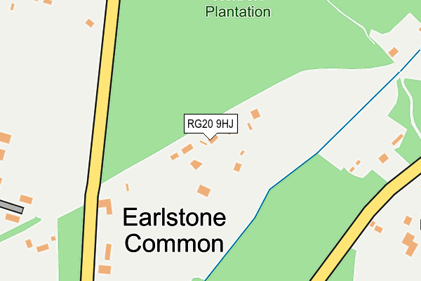 RG20 9HJ map - OS OpenMap – Local (Ordnance Survey)