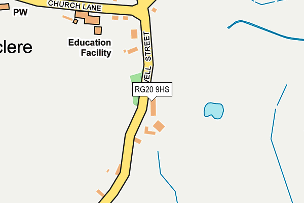 RG20 9HS map - OS OpenMap – Local (Ordnance Survey)