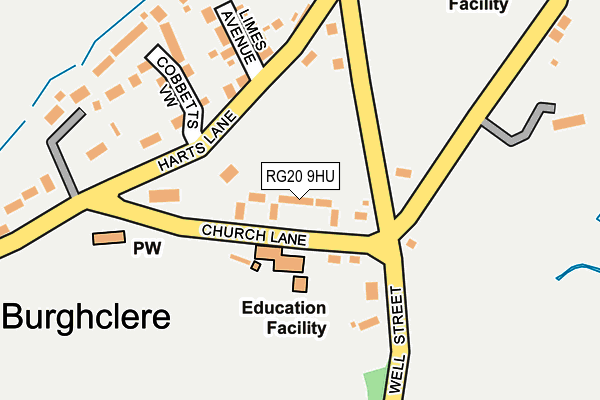 RG20 9HU map - OS OpenMap – Local (Ordnance Survey)