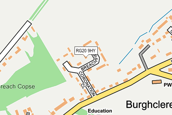 RG20 9HY map - OS OpenMap – Local (Ordnance Survey)