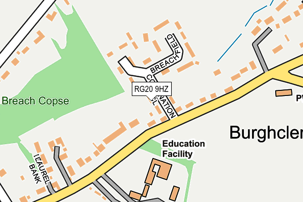 RG20 9HZ map - OS OpenMap – Local (Ordnance Survey)
