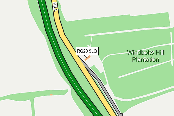 RG20 9LQ map - OS OpenMap – Local (Ordnance Survey)