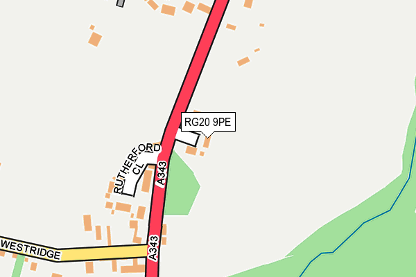 RG20 9PE map - OS OpenMap – Local (Ordnance Survey)