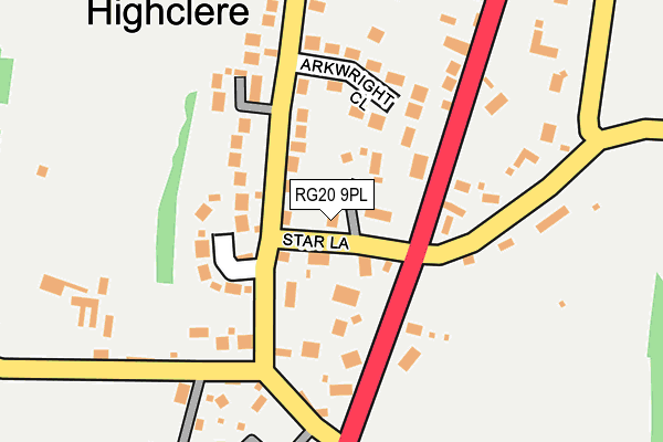 RG20 9PL map - OS OpenMap – Local (Ordnance Survey)