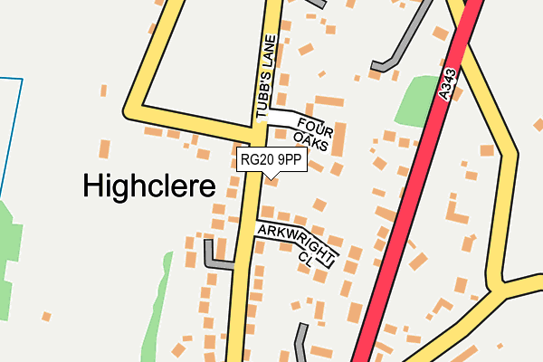 RG20 9PP map - OS OpenMap – Local (Ordnance Survey)