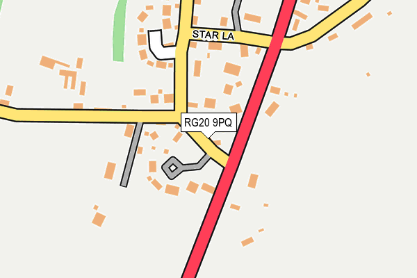 RG20 9PQ map - OS OpenMap – Local (Ordnance Survey)