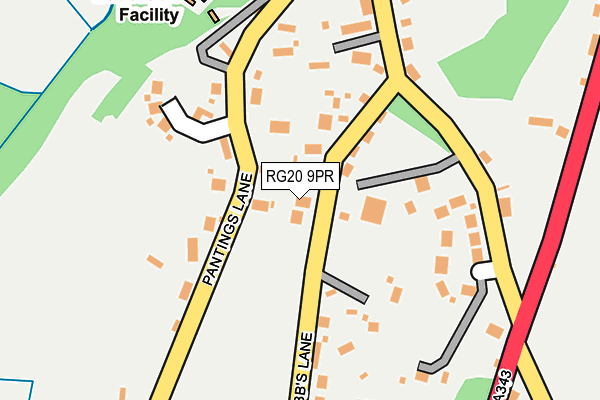 RG20 9PR map - OS OpenMap – Local (Ordnance Survey)