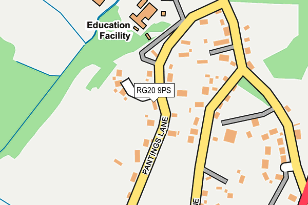 RG20 9PS map - OS OpenMap – Local (Ordnance Survey)